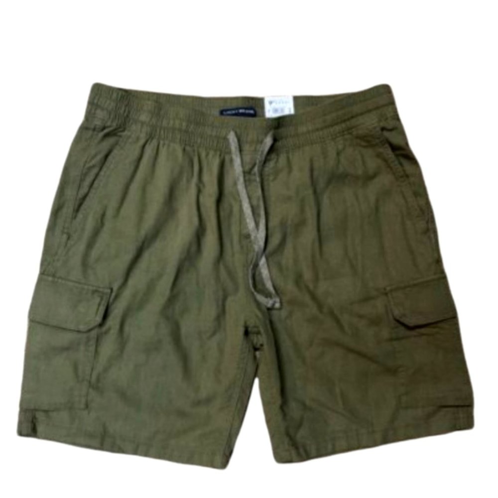New with Tags LUCKY BRAND Men’s 9-inch Linen Shorts Forest Green Size XL NWT